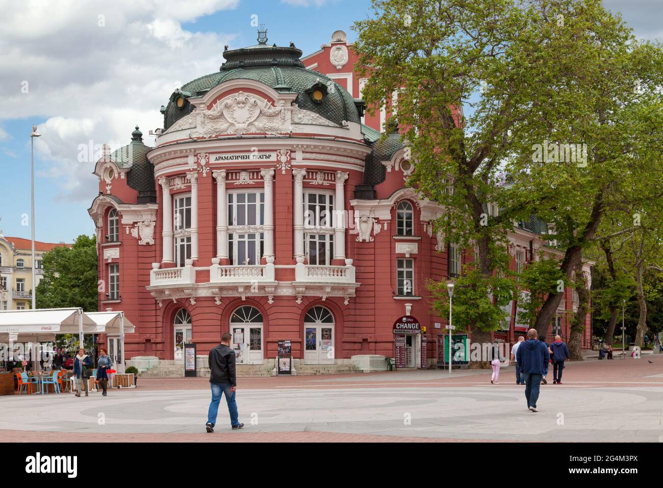 Varna, Bulgaria - May 15 2019: The Stoyan Bachvarov Dramatic Theatre was founded in 1921 as the Municipal Professional Theatre. Stock Photo
