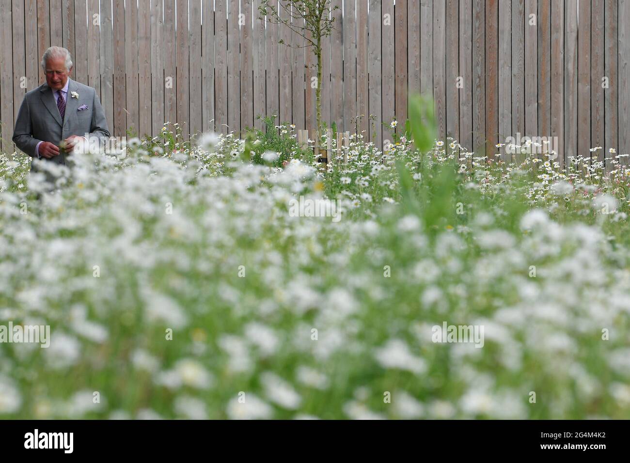 The Prince of Wales during his visit to FarmED, a new centre for farm