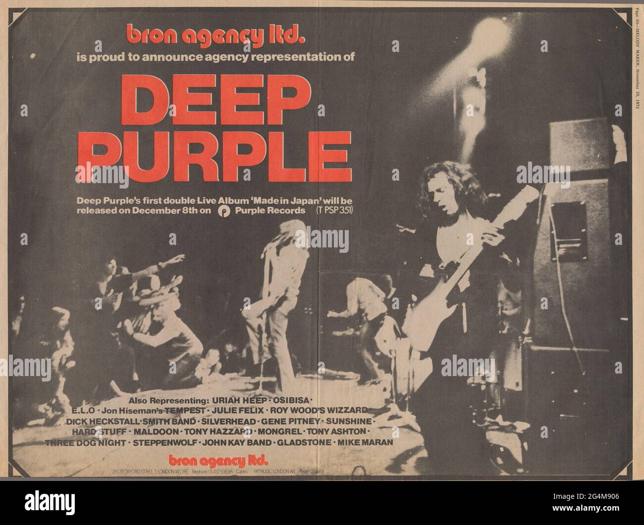 Deep purple 1971 hi-res stock photography and images - Alamy