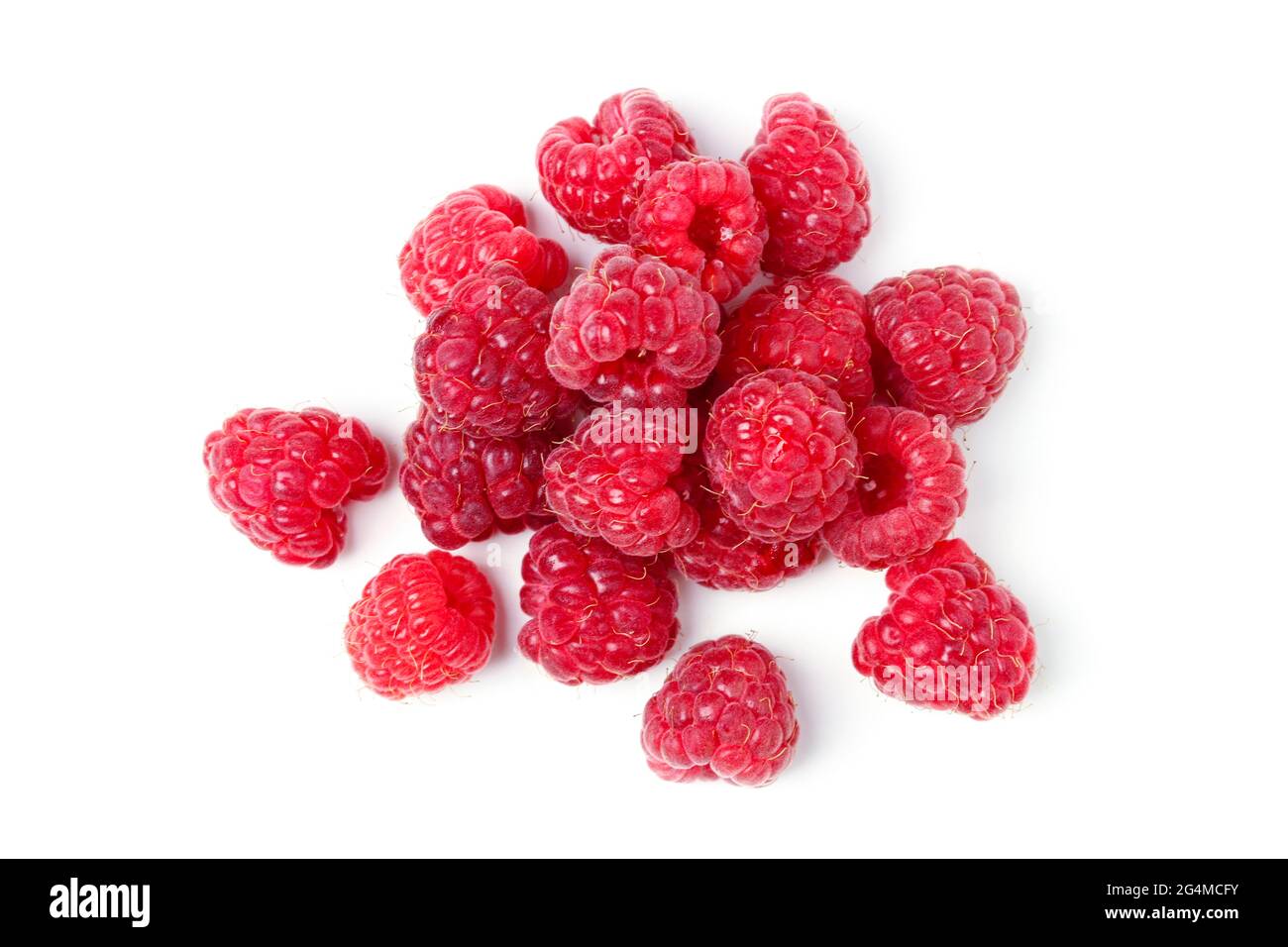 Raspberries berries from above hi-res stock photography and images - Alamy