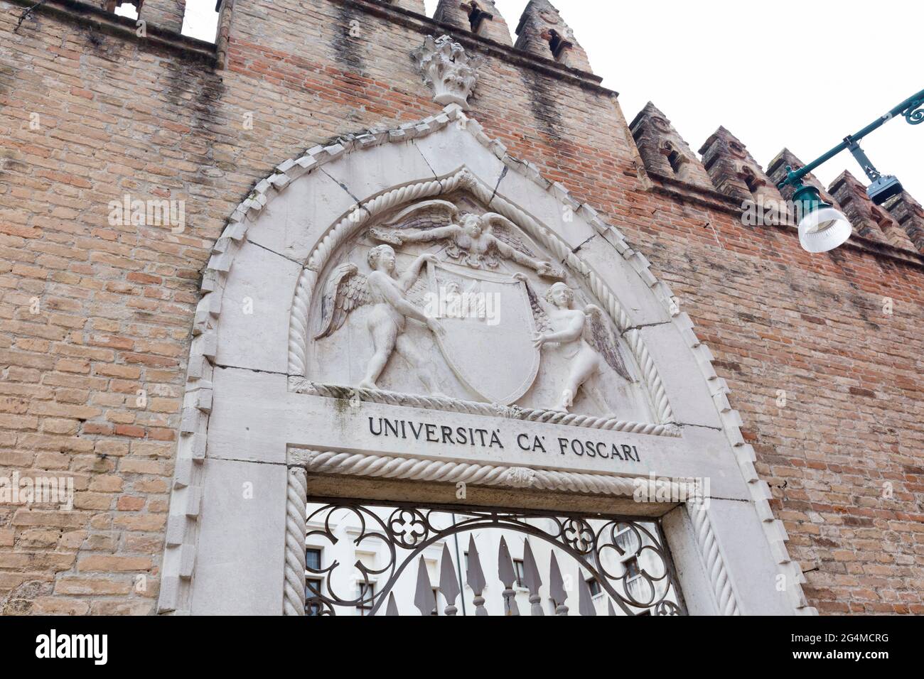 Entrance to Ca' Foscari university, Venice, Italy Stock Photo