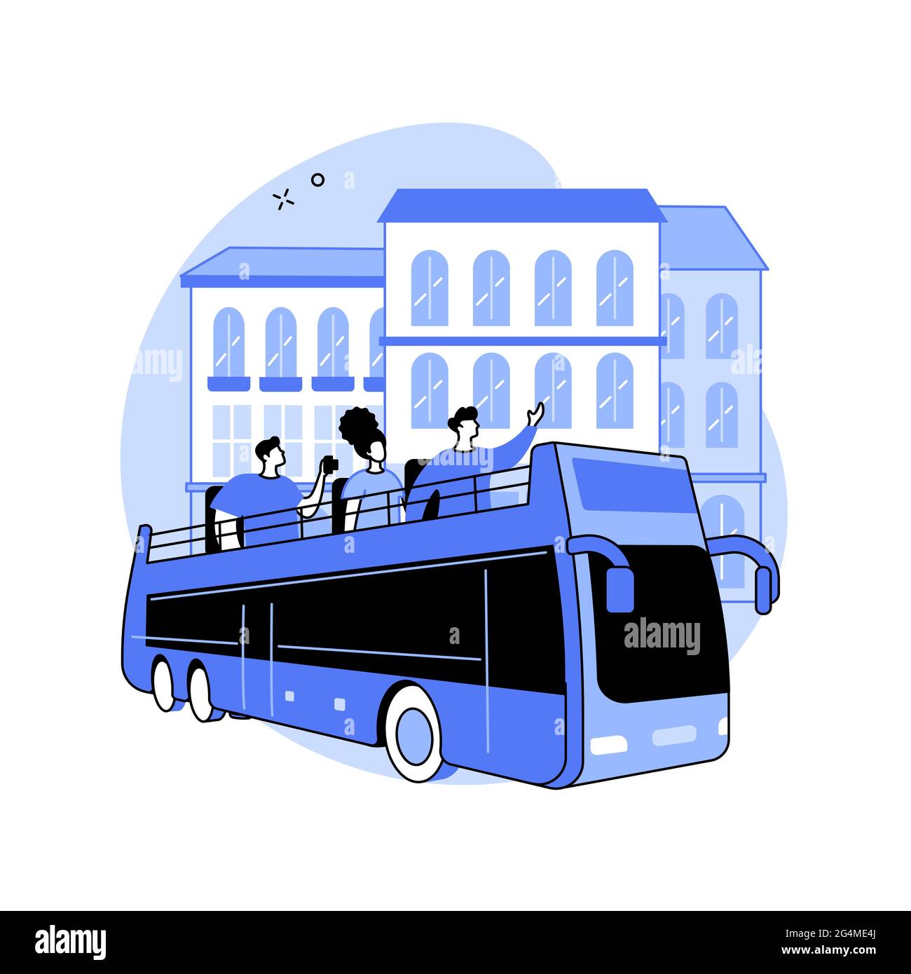 City tour abstract concept vector illustration. Stock Vector
