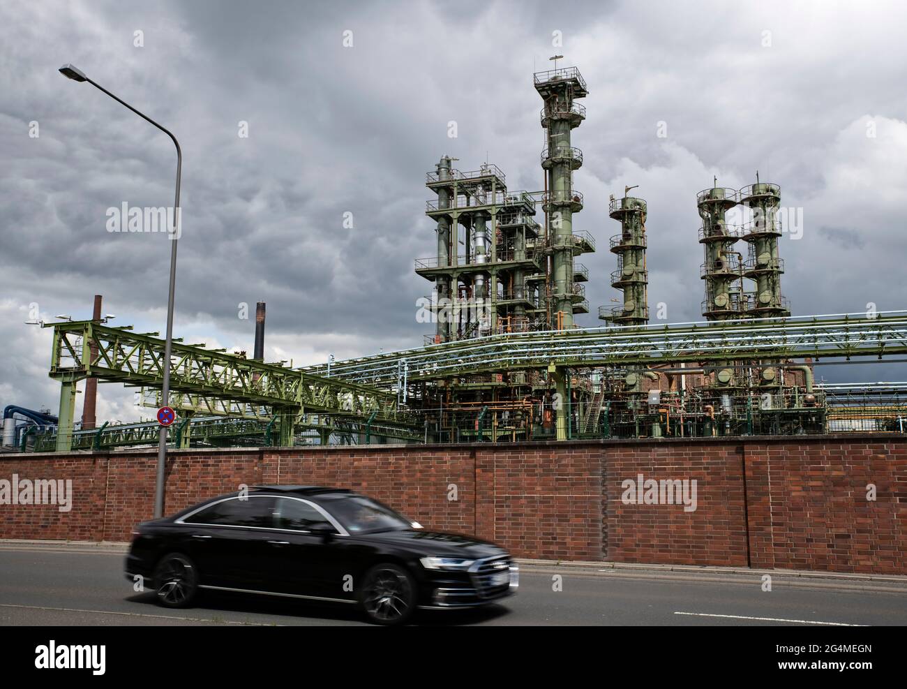 Griesheim Industrial Park in Frankfurt am Main Stock Photo