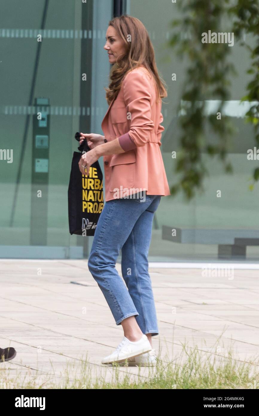 LONDON, UK. JUNE 22nd. Catherine, Duchess of Cambridge visits the Natural  History Museum, Cromwell Street. London on Tuesday 22nd June 2021. (Credit: Tejas Sandhu | MI News) Stock Photo