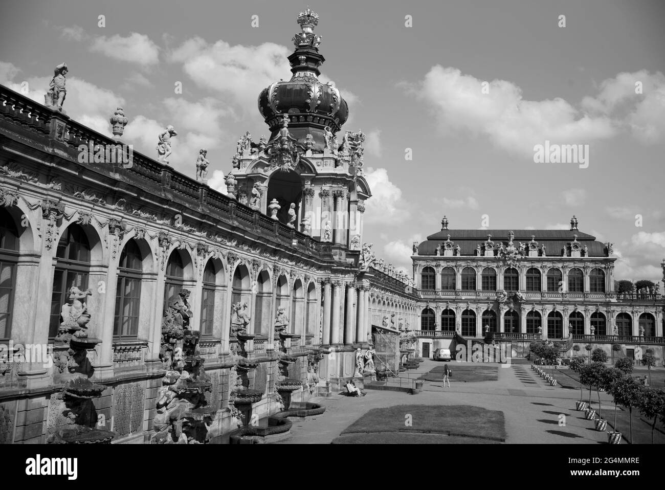 Zwinger Palace courtyard, Dresden, Germany Stock Photo