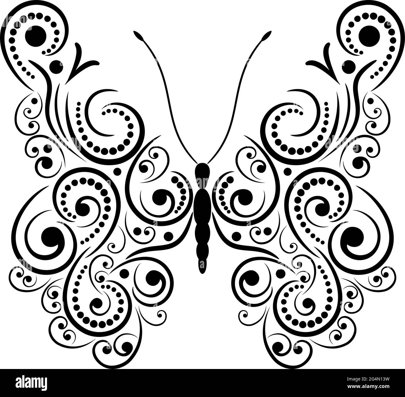 Exotic butterfly abstract patterns, EPS8 - vector graphics. Stock Vector