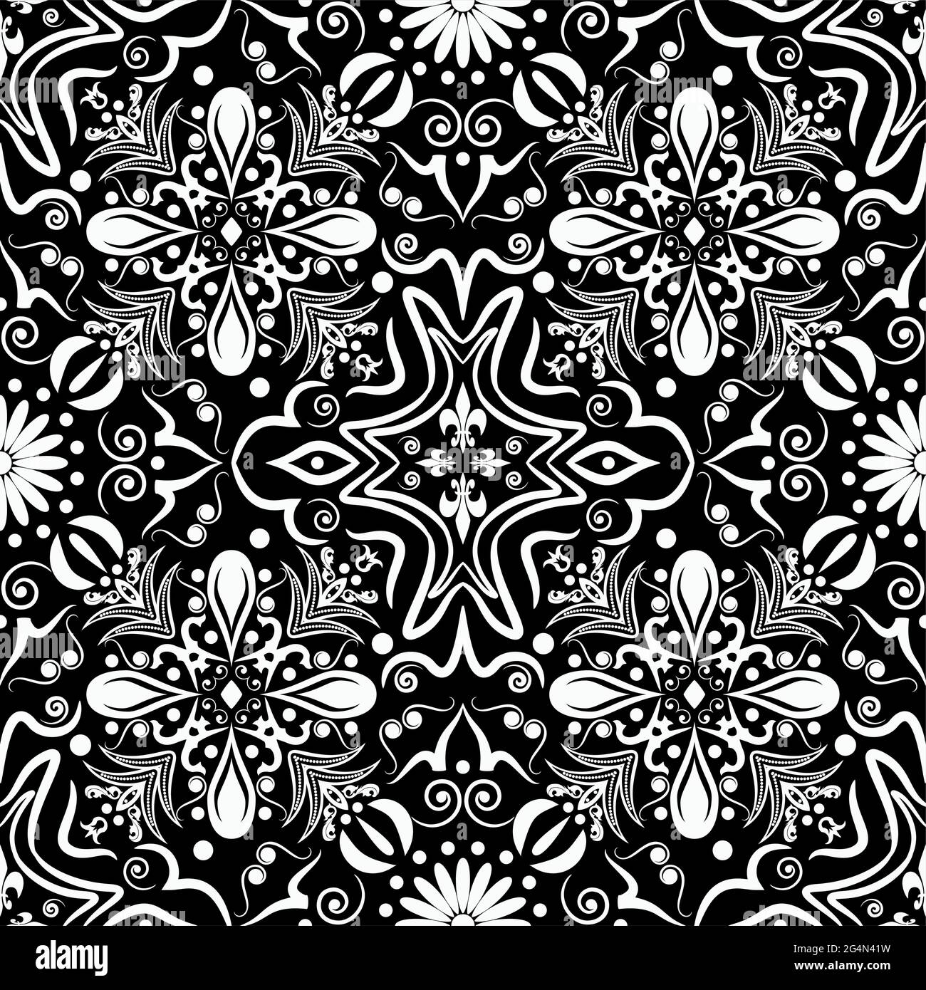 Abstract black and white seamless background, EPS8 - vector graphics ...