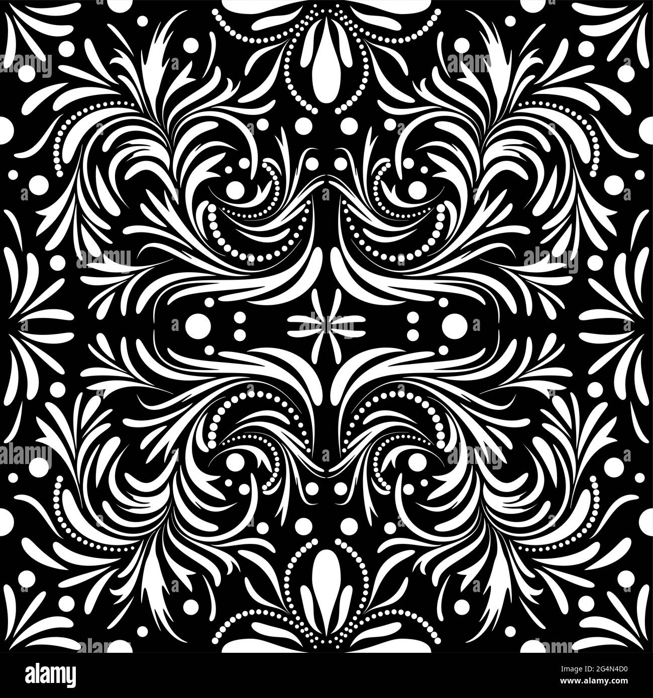Abstract black and white seamless background, EPS8 - vector graphics ...