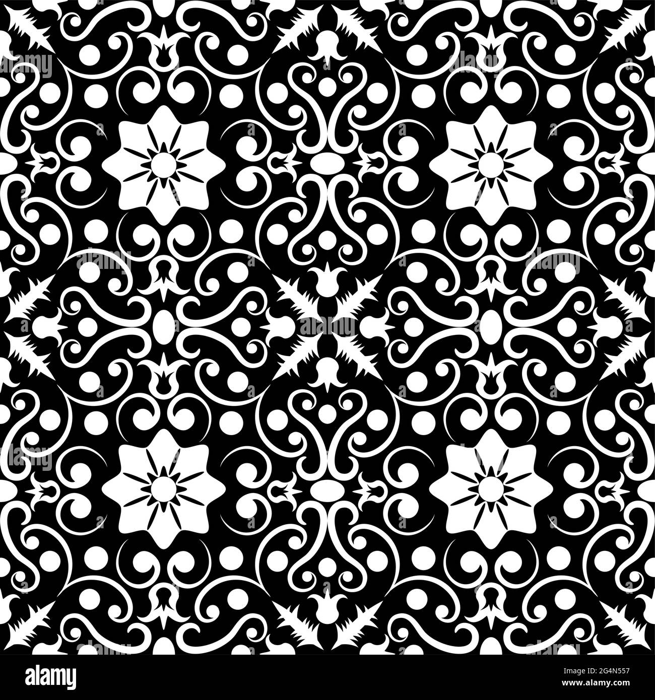 Abstract black and white seamless background, EPS8 - vector graphics ...