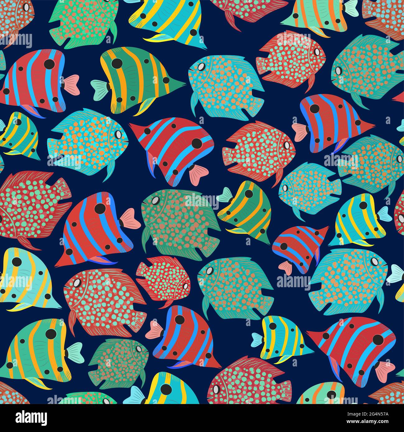 Seamless background fish, EPS8 - vector graphics Stock Vector Image ...