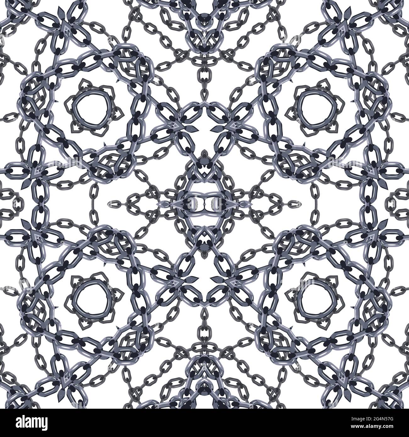 Intertwined chains Arab style seamless ornament, EPS8 - vector graphics ...
