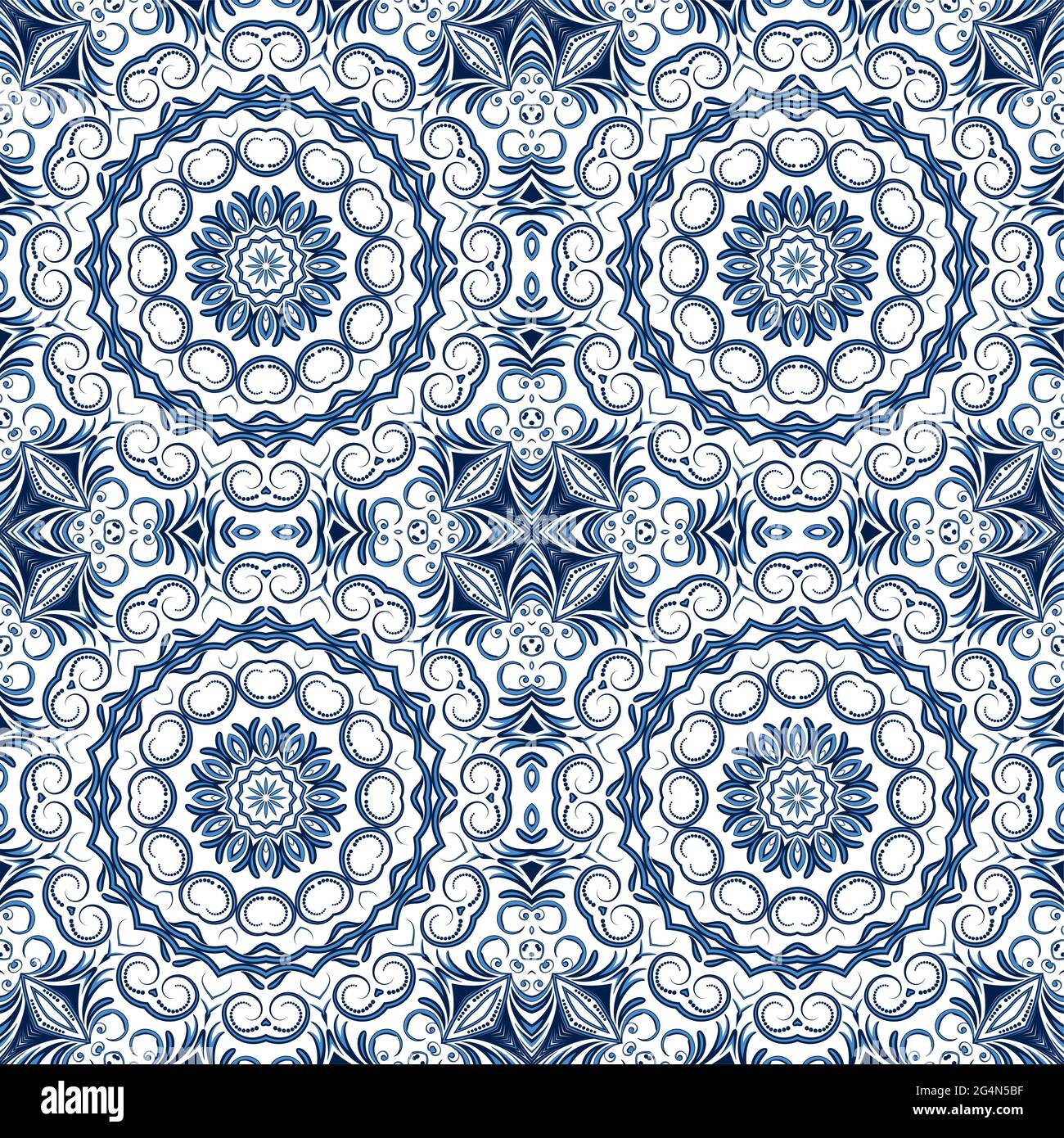 Abstract gzhel seamless background, EPS8 - vector graphics Stock Vector ...