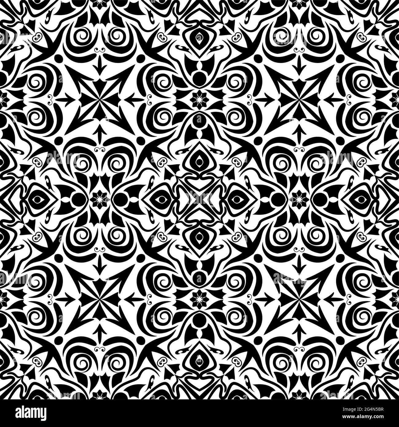 Abstract black and white seamless background, EPS8 - vector graphics ...