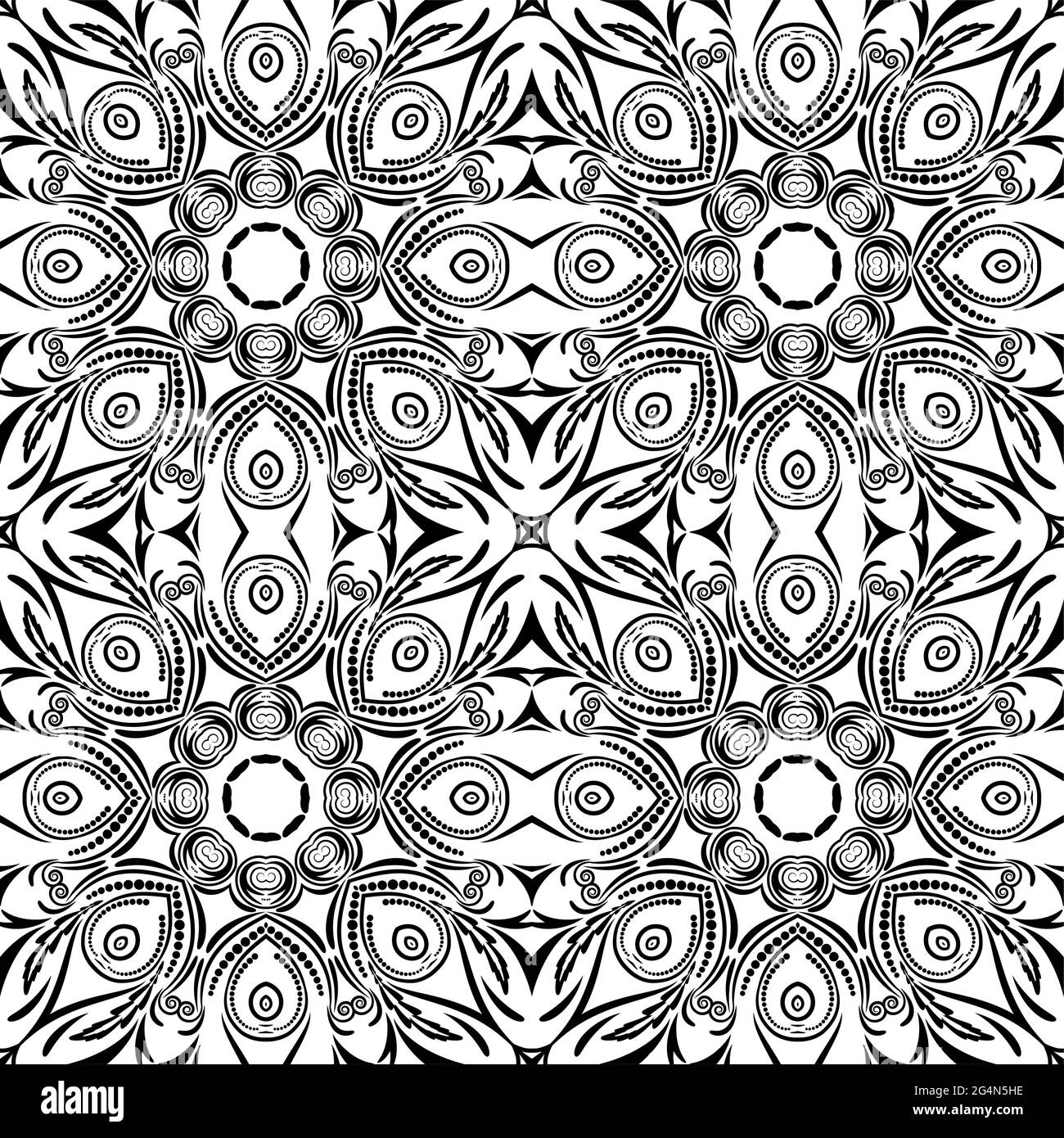 Abstract black and white seamless background, EPS8 - vector graphics ...