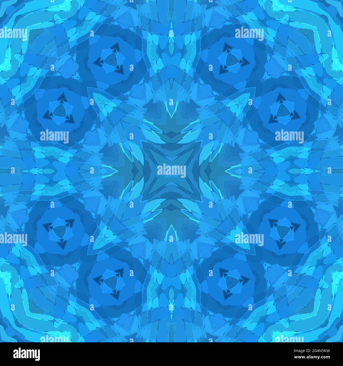 Ornate mosaic seamless background blue shades, EPS8 - vector graphics ...