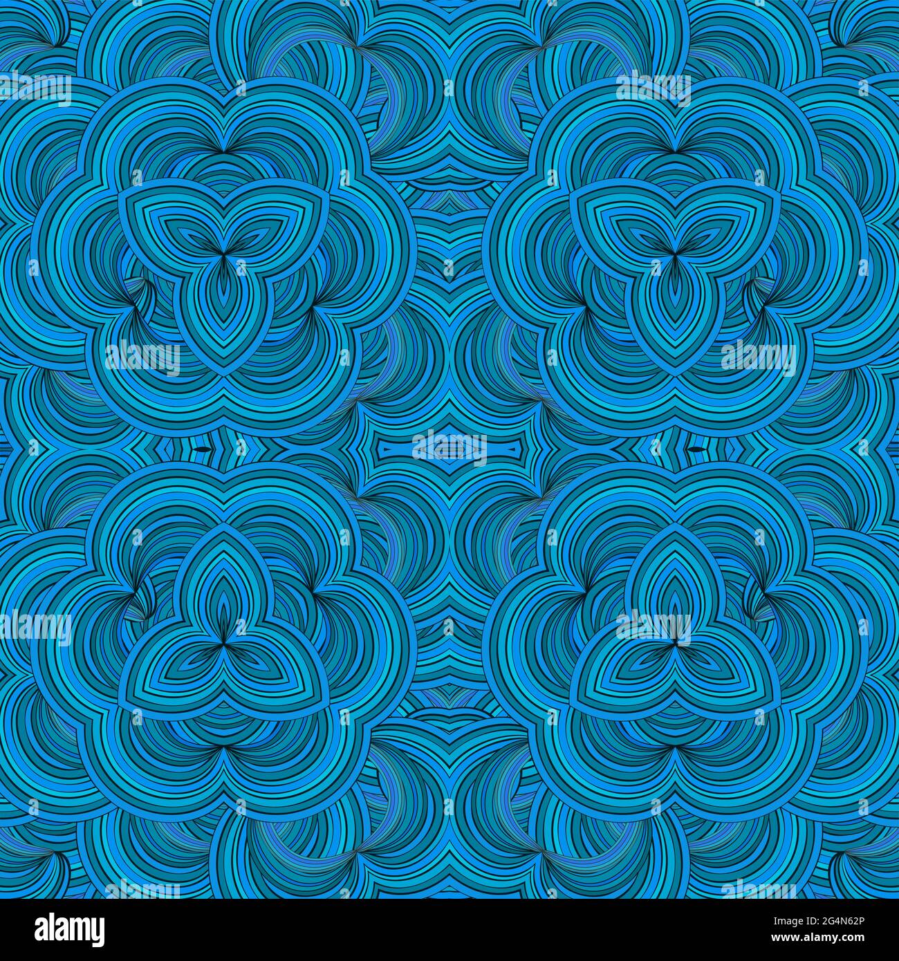 Flower elegant blue colors seamless ornament, EPS8 - vector graphics ...
