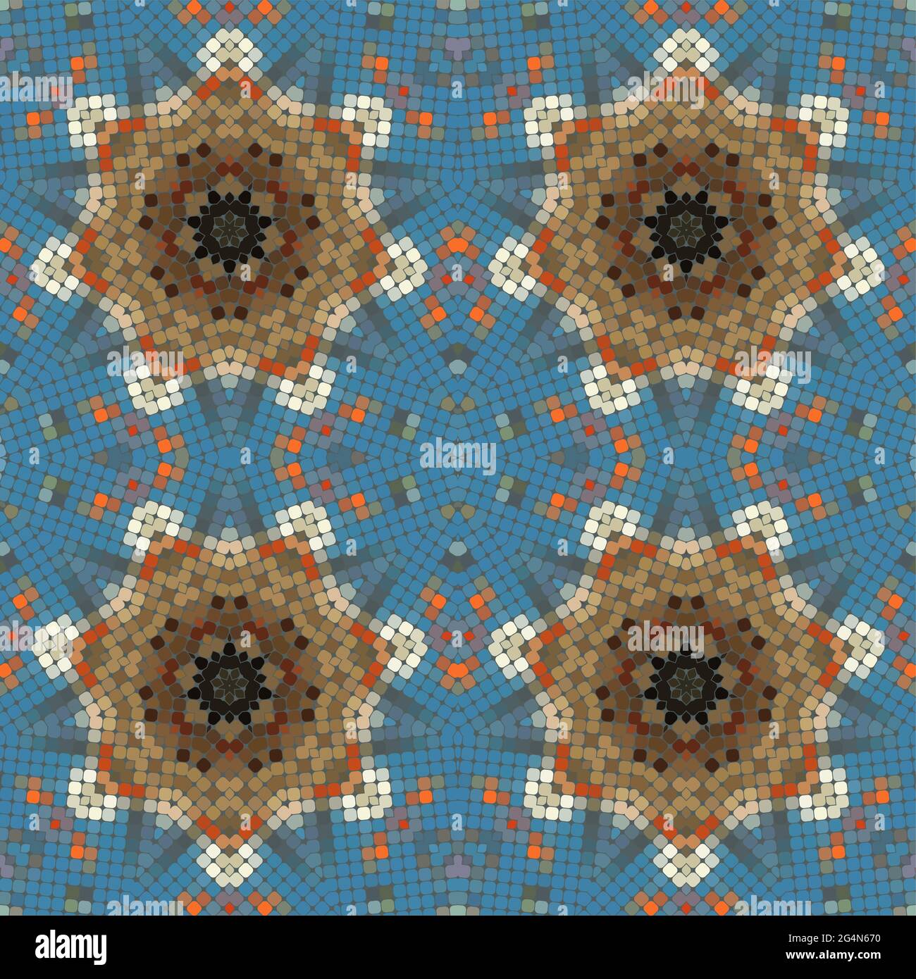 Original mosaic seamless pattern, EPS8 - vector graphics Stock Vector ...