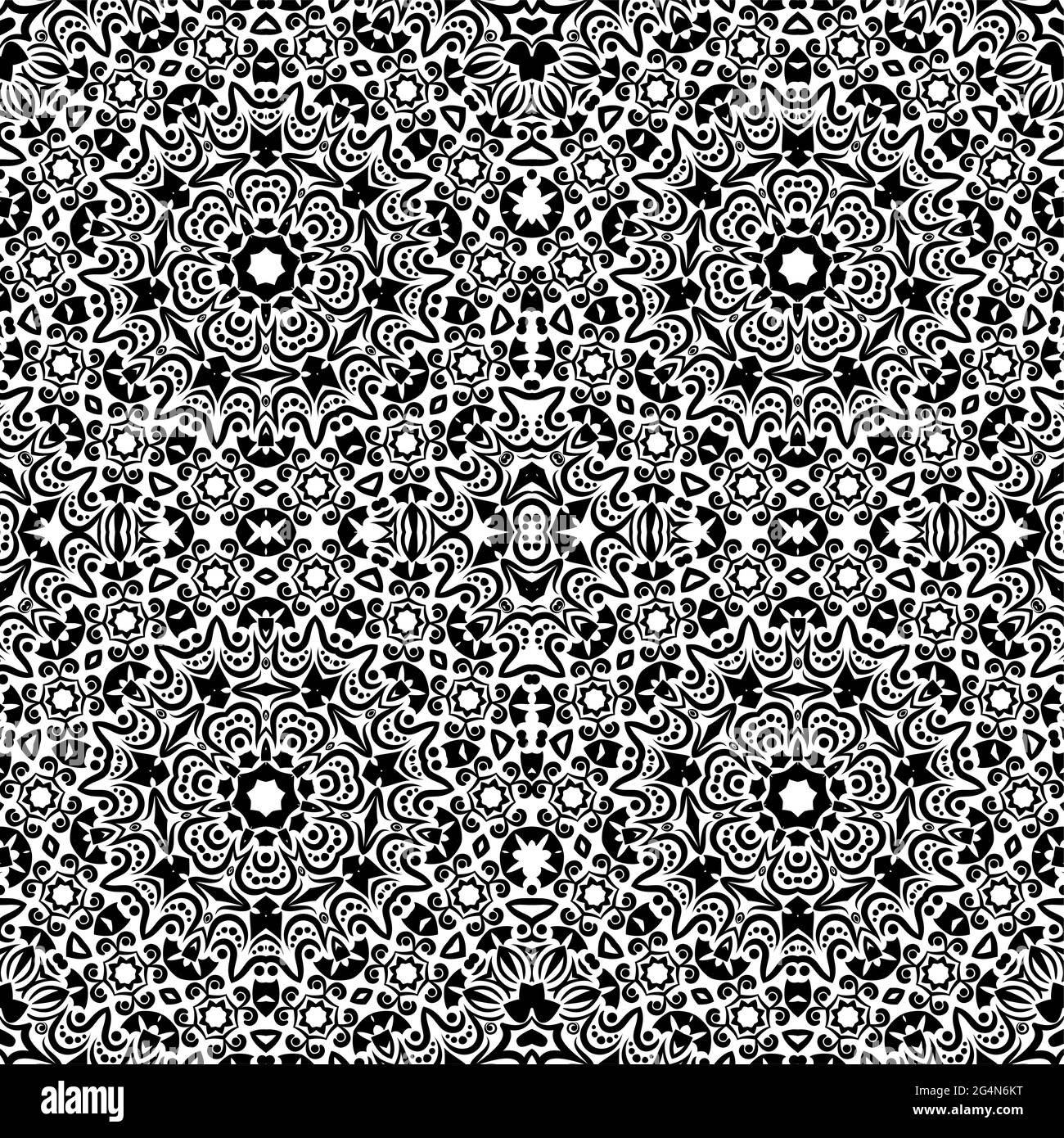 Original black and white seamless pattern, EPS8 - vector graphics Stock ...