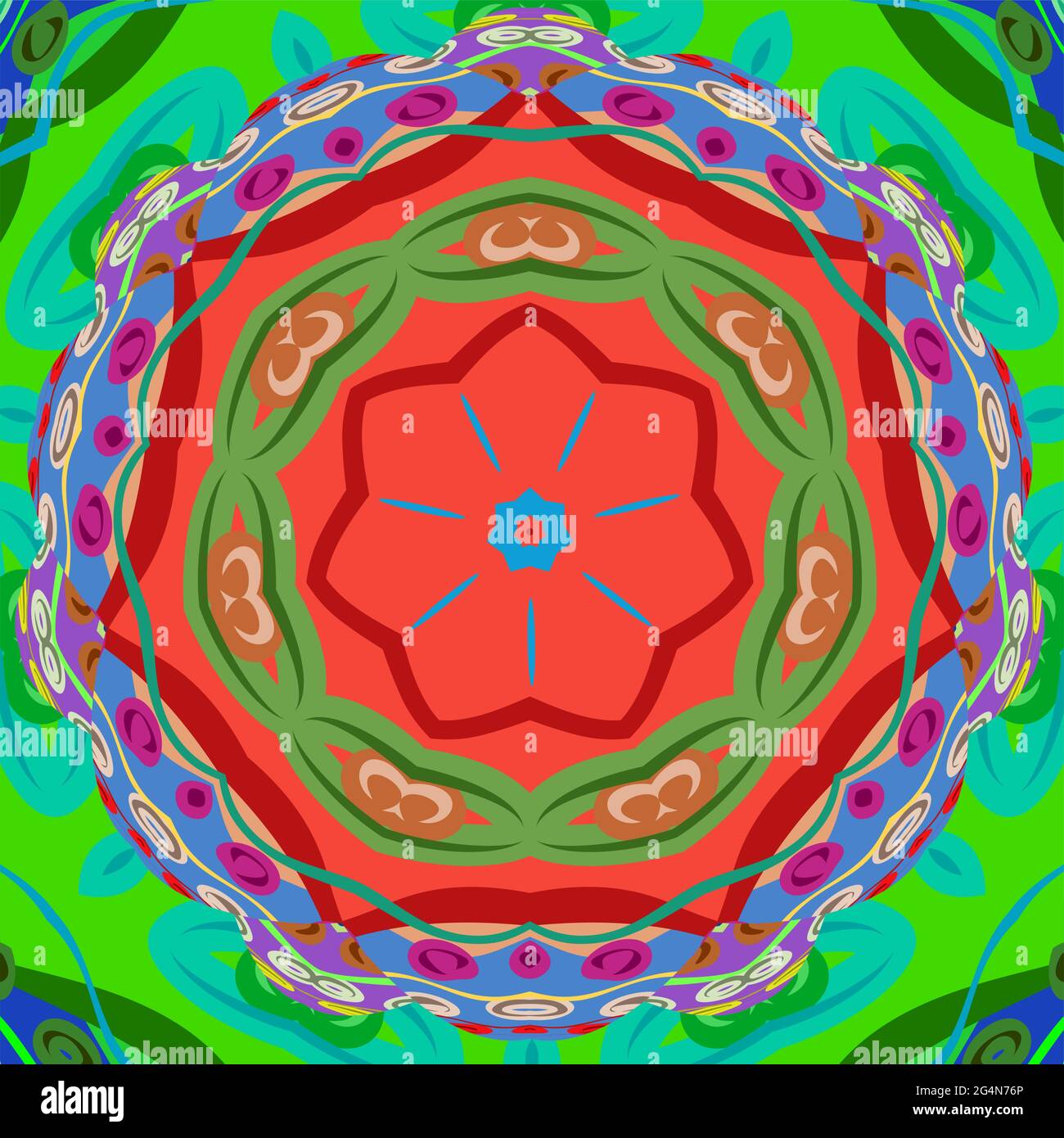 Color flower elegant ornament, EPS8 - vector graphics Stock Vector ...