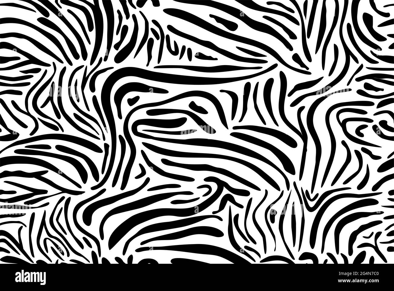 Fantasy animal skins zebra, tiger seamless pattern, EPS8 - vector graphics. Stock Vector