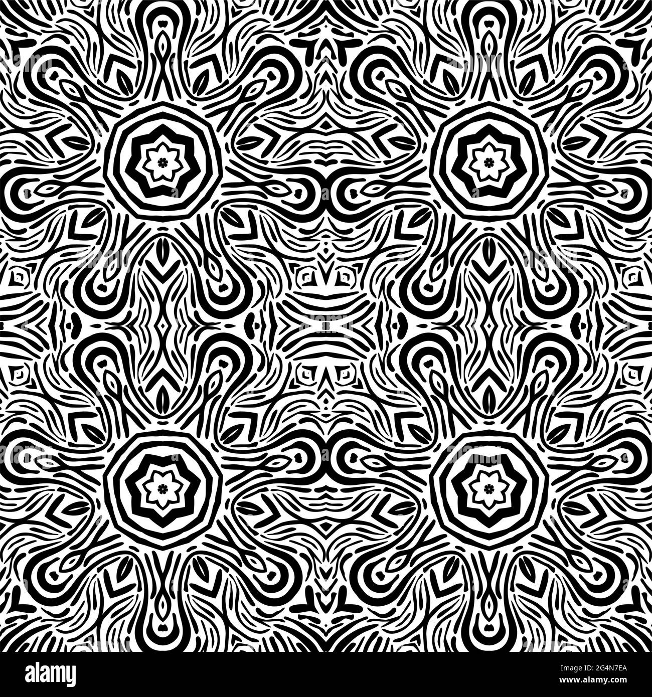 Abstract black and white seamless background, EPS8 - vector graphics ...