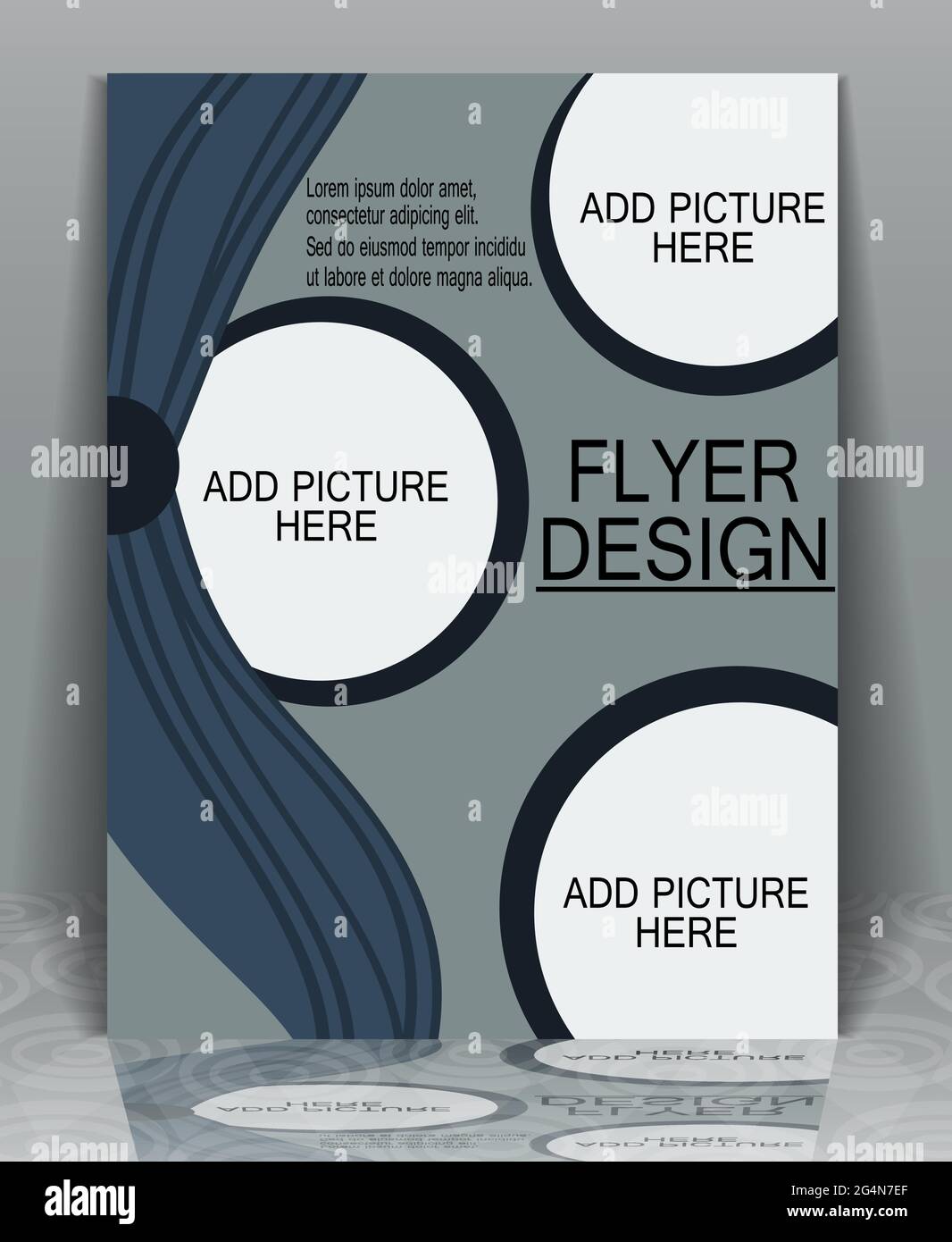 Business flyer brochure template, EPS10 vector graphics Stock Vector