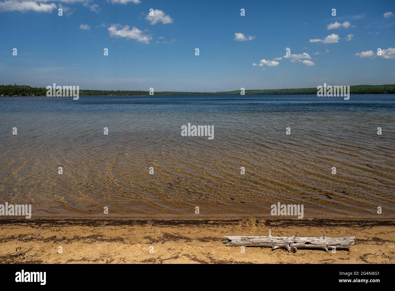 Beaver Lake, Pictured Rocks National Lakeshore, Michigan Stock Photo