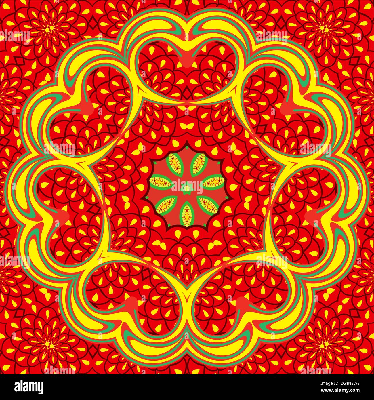 Abstract flower bright colorful, seamless background, EPS8 - vector ...
