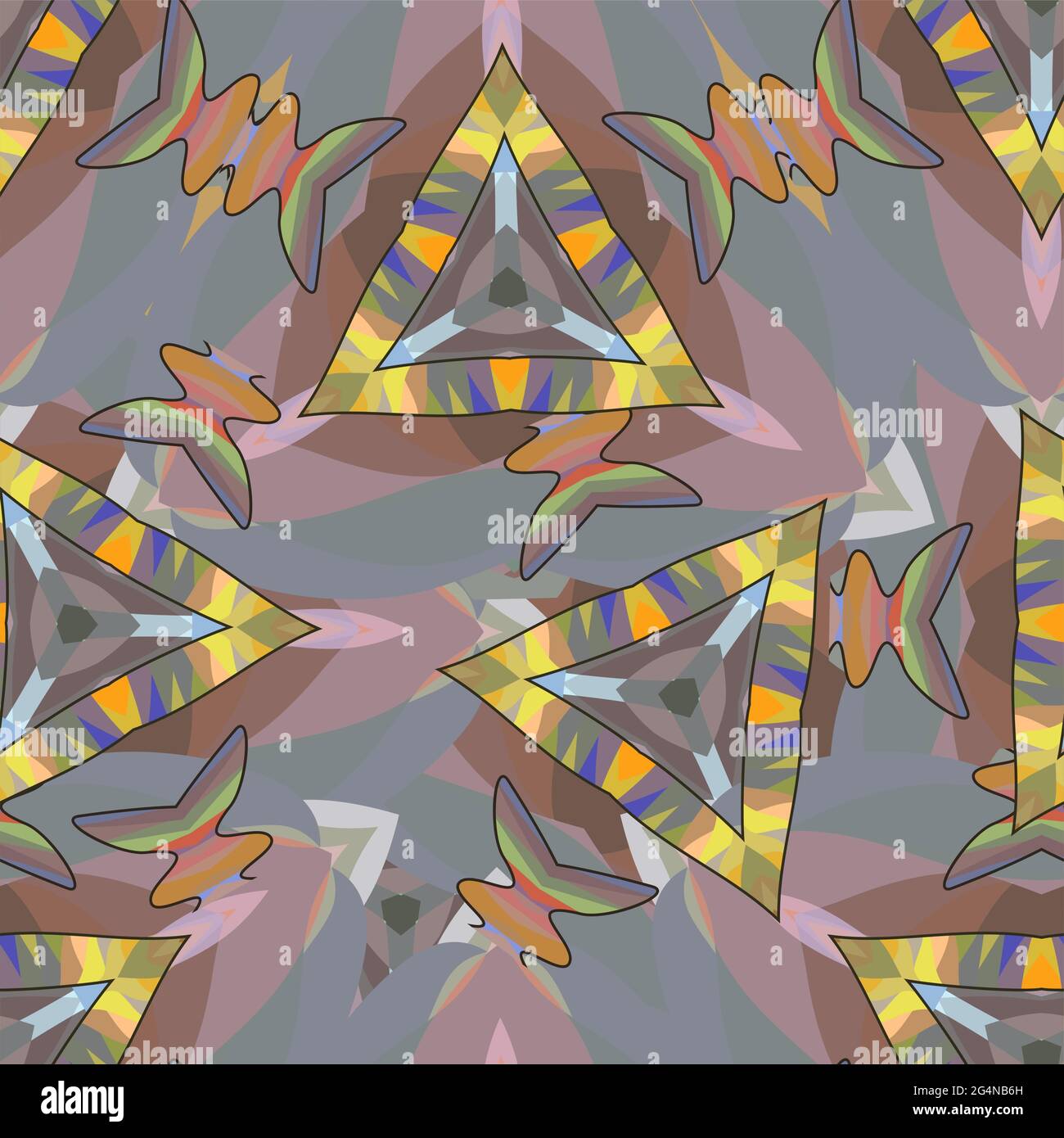 Geometric triangular seamless background, EPS8 - vector graphics Stock ...