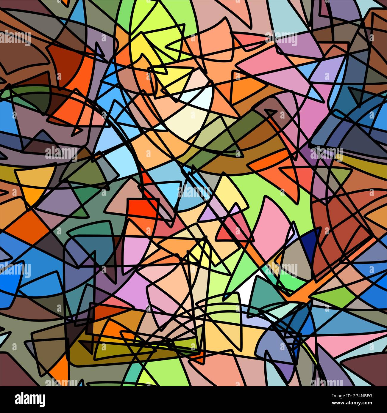 Abstract seamless background stained-glass style imitation, EPS8 ...
