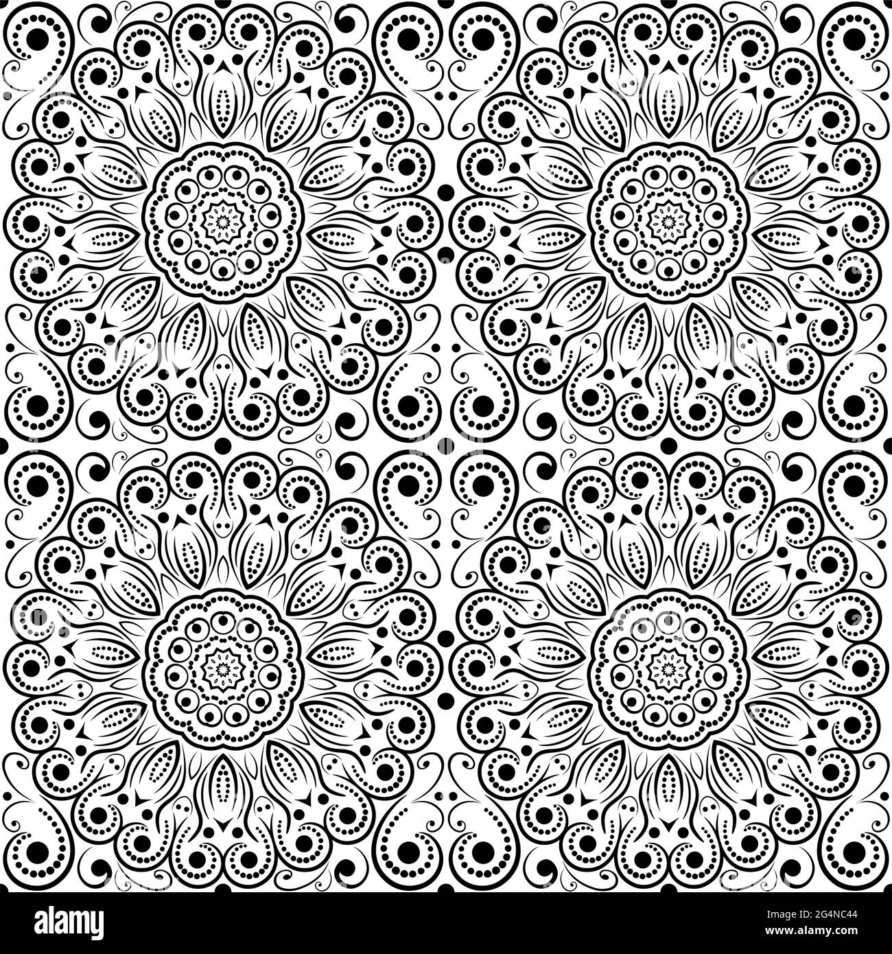 Abstract flower openwork seamless pattern, EPS8 - vector graphics Stock ...