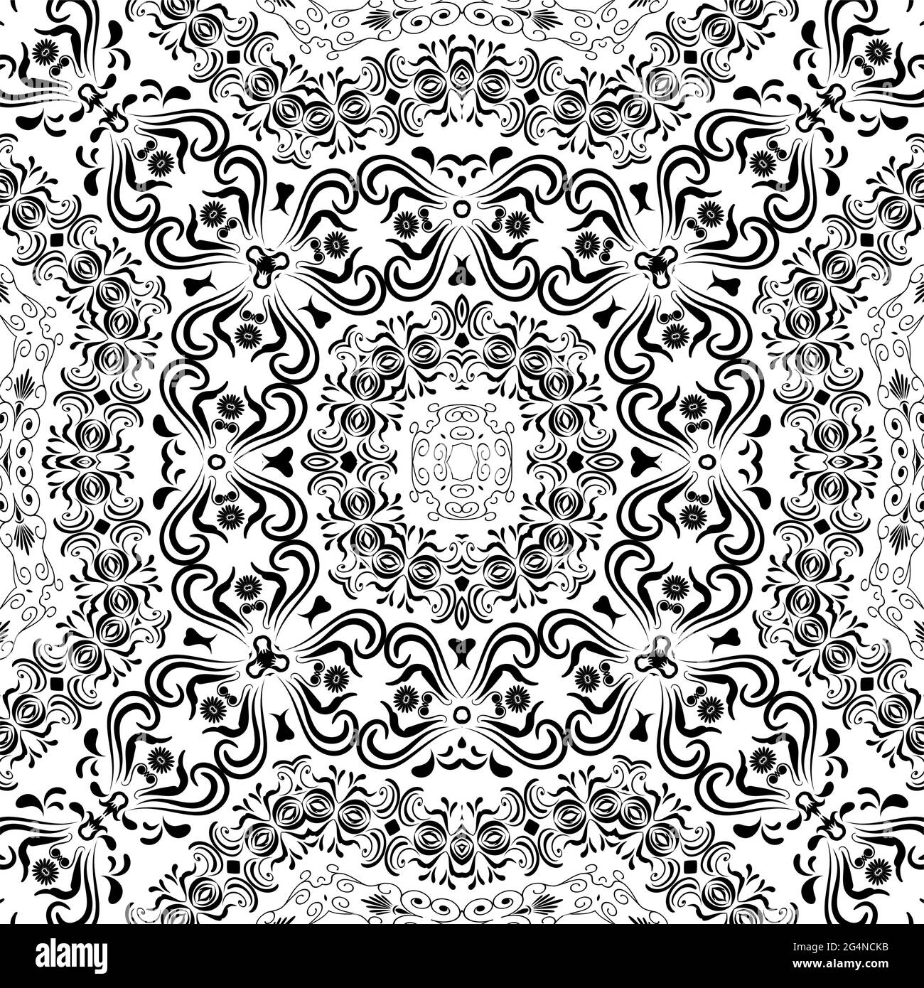 Elegant black and white Arabian seamless background, EPS8 - vector ...