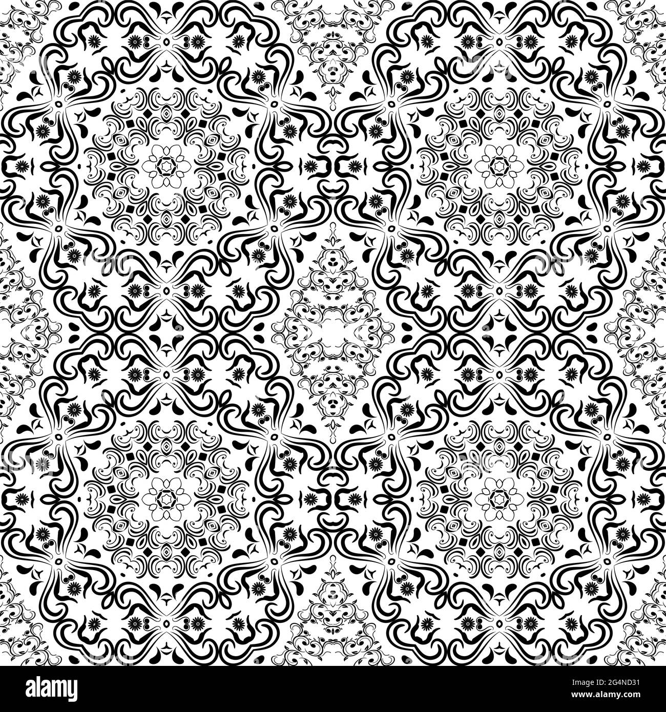 Arabian seamless background black and white , EPS8 - vector graphics ...