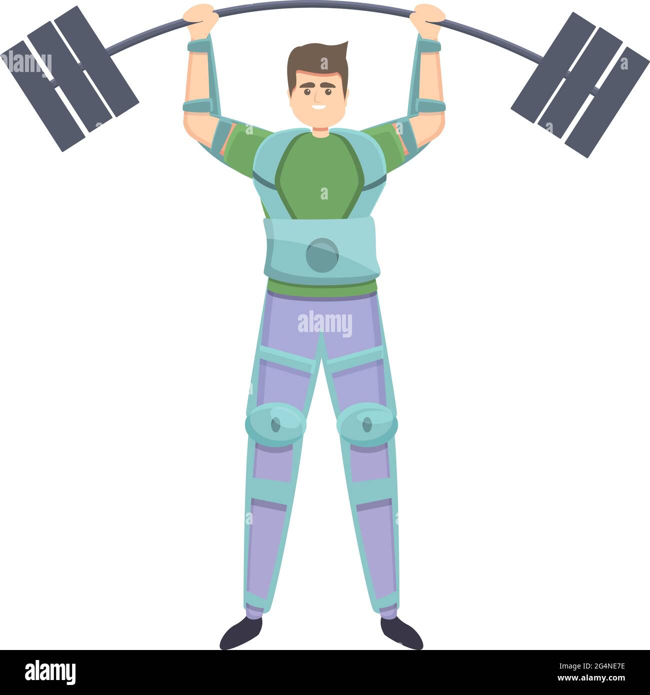 Human exoskeleton icon. Cartoon of Human exoskeleton vector icon for web design isolated on white background Stock Vector
