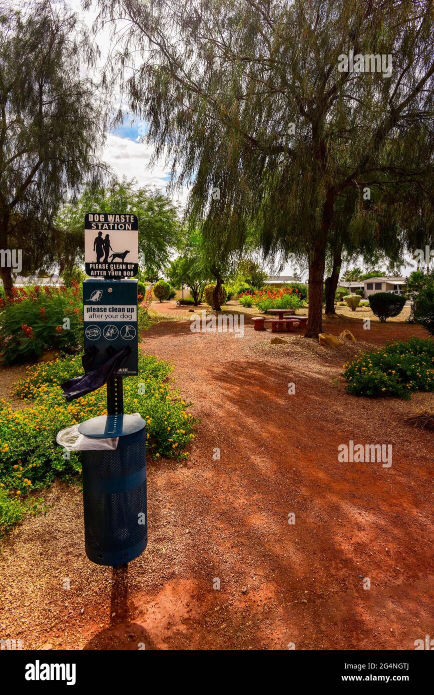 Community Dog Park Stock Photo