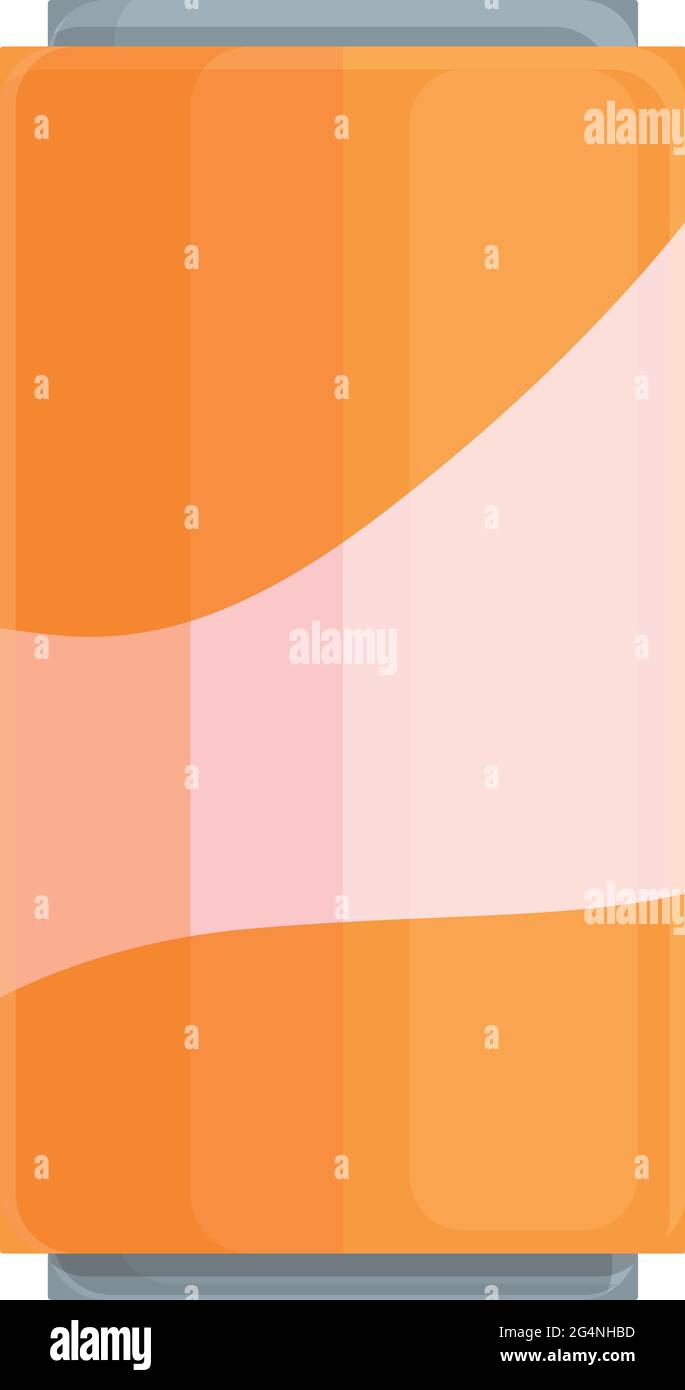 Orange soda icon. Cartoon of Orange soda vector icon for web design