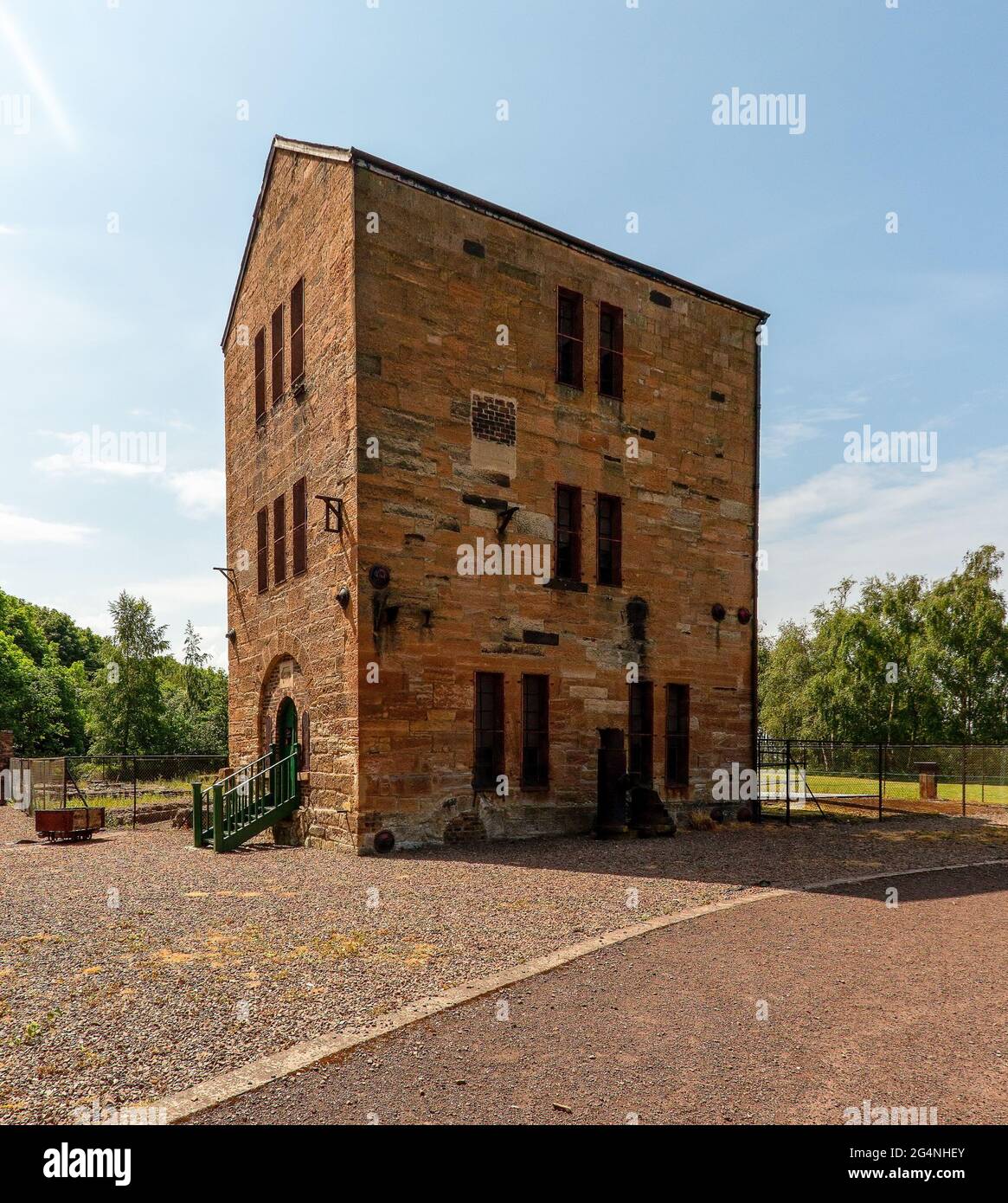 Prestongrange Museum was a mining and industrial area near Prestonpans, East Lothian, Scotland, UK Stock Photo