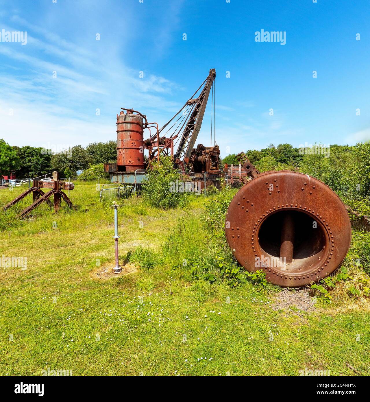 For centuries, Prestongrange was a place of intense industrial activity.  Prestongrange is now a Museum of the industrial age, East Lothian, Scotland Stock Photo
