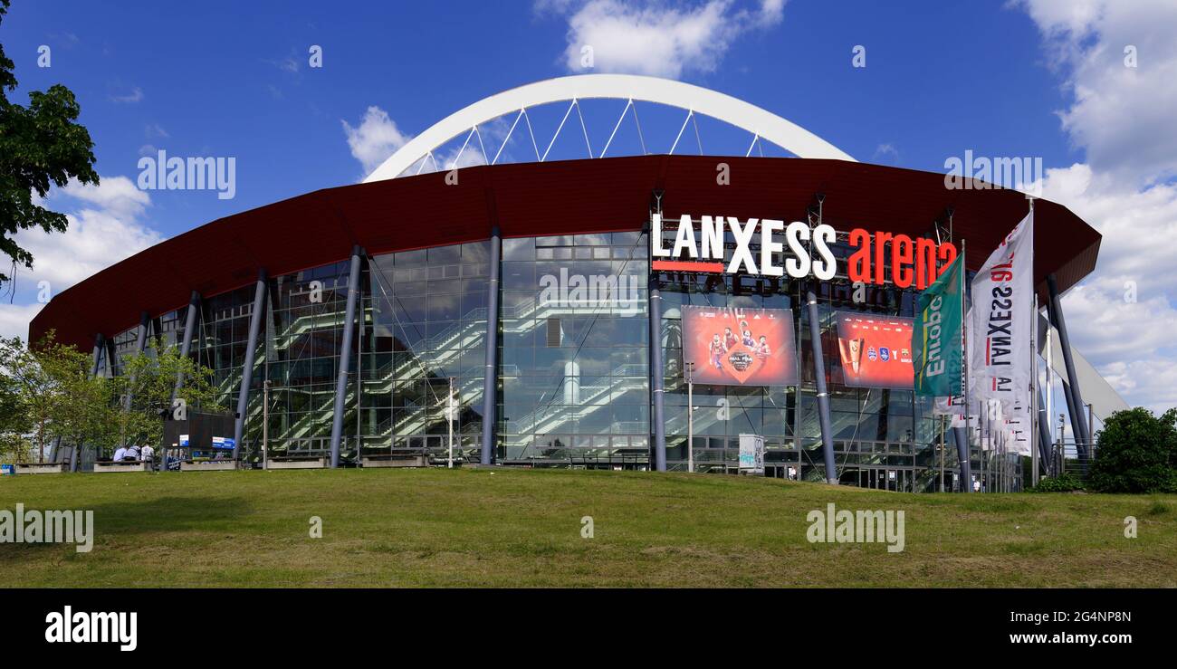 Cologne, Germany - May 31, 2021: Lanxess Arena event hall Stock Photo