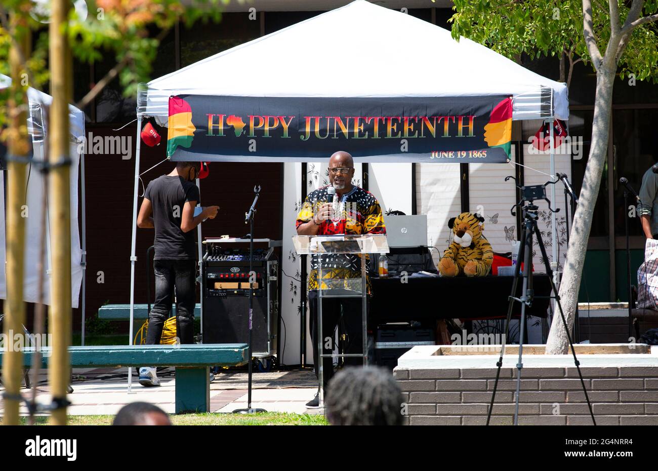 Long Beach, California, USA. 20th June, 2021. Pastor Gregory Sanders