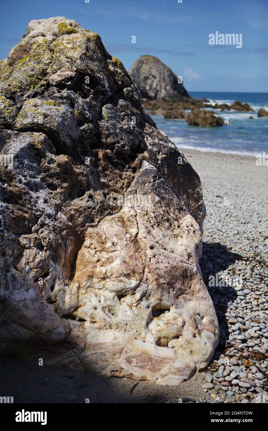 Washed Quartz Raked Porz creguen hi-res stock photography and images - Alamy