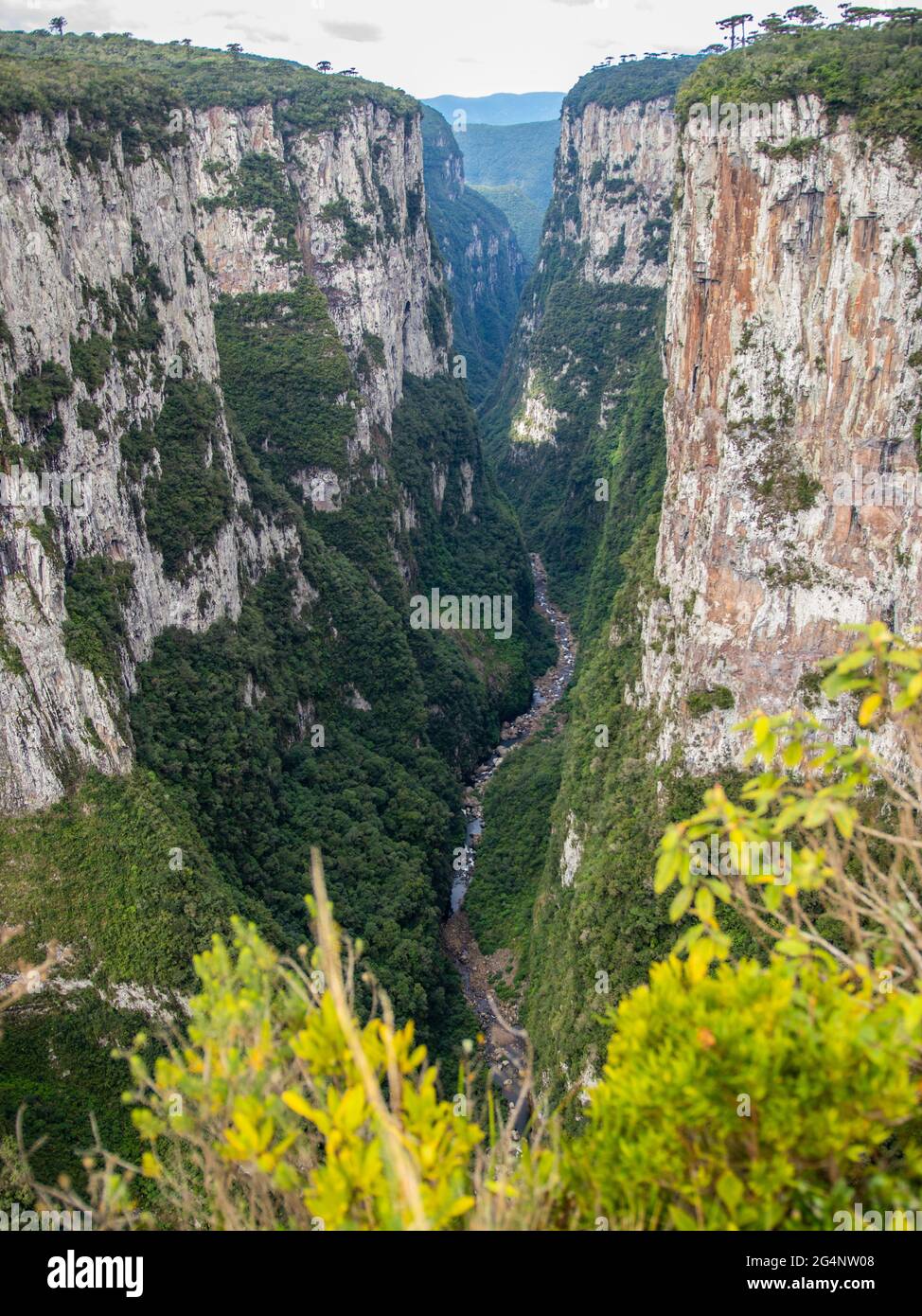 Itaimbezinho Canyon in Cambará do Sul - Serra Gaucha. one of the biggest canyons in the world, located in the south of brazil. Stock Photo