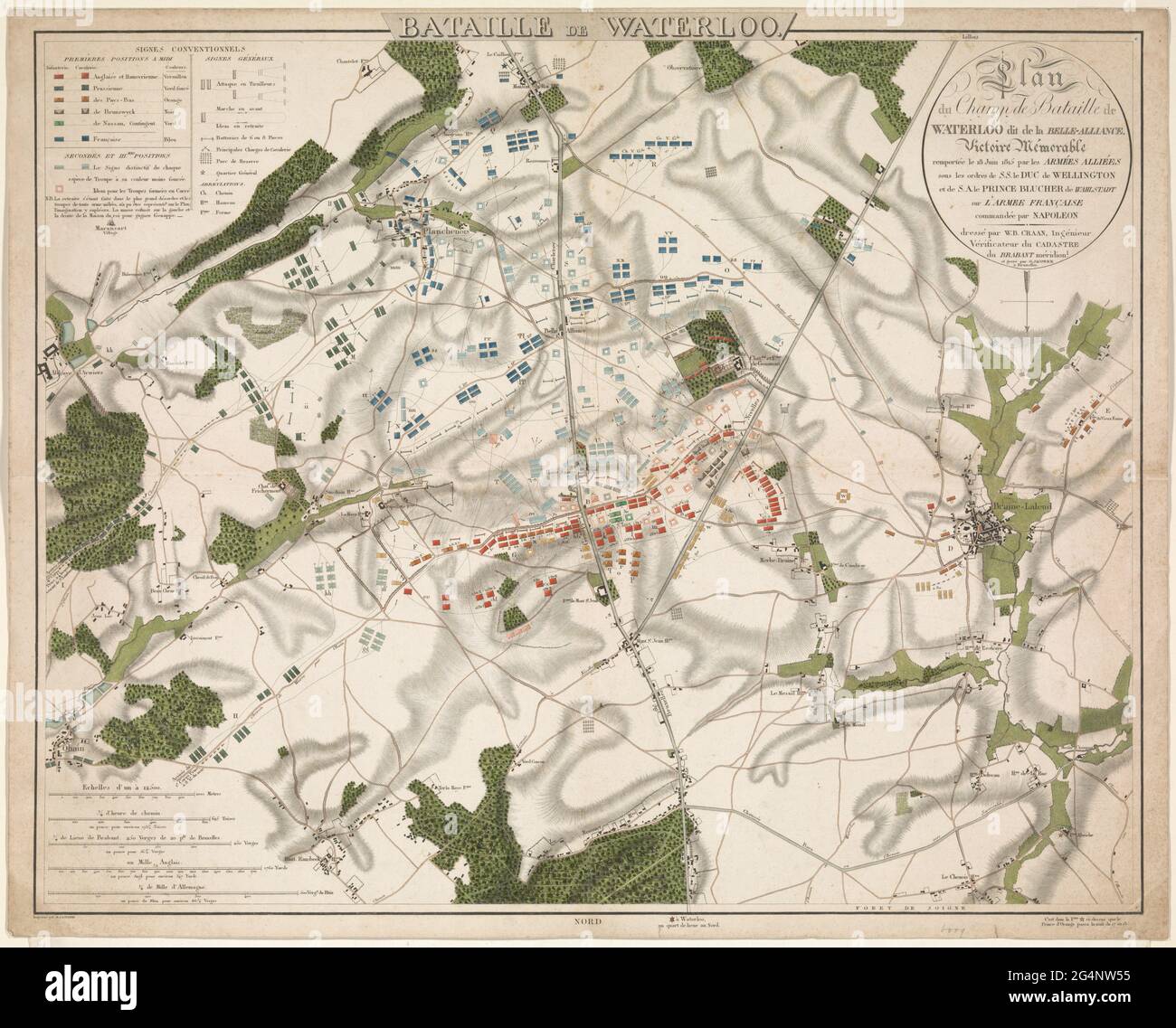 Battle of waterloo map hires stock photography and images Alamy