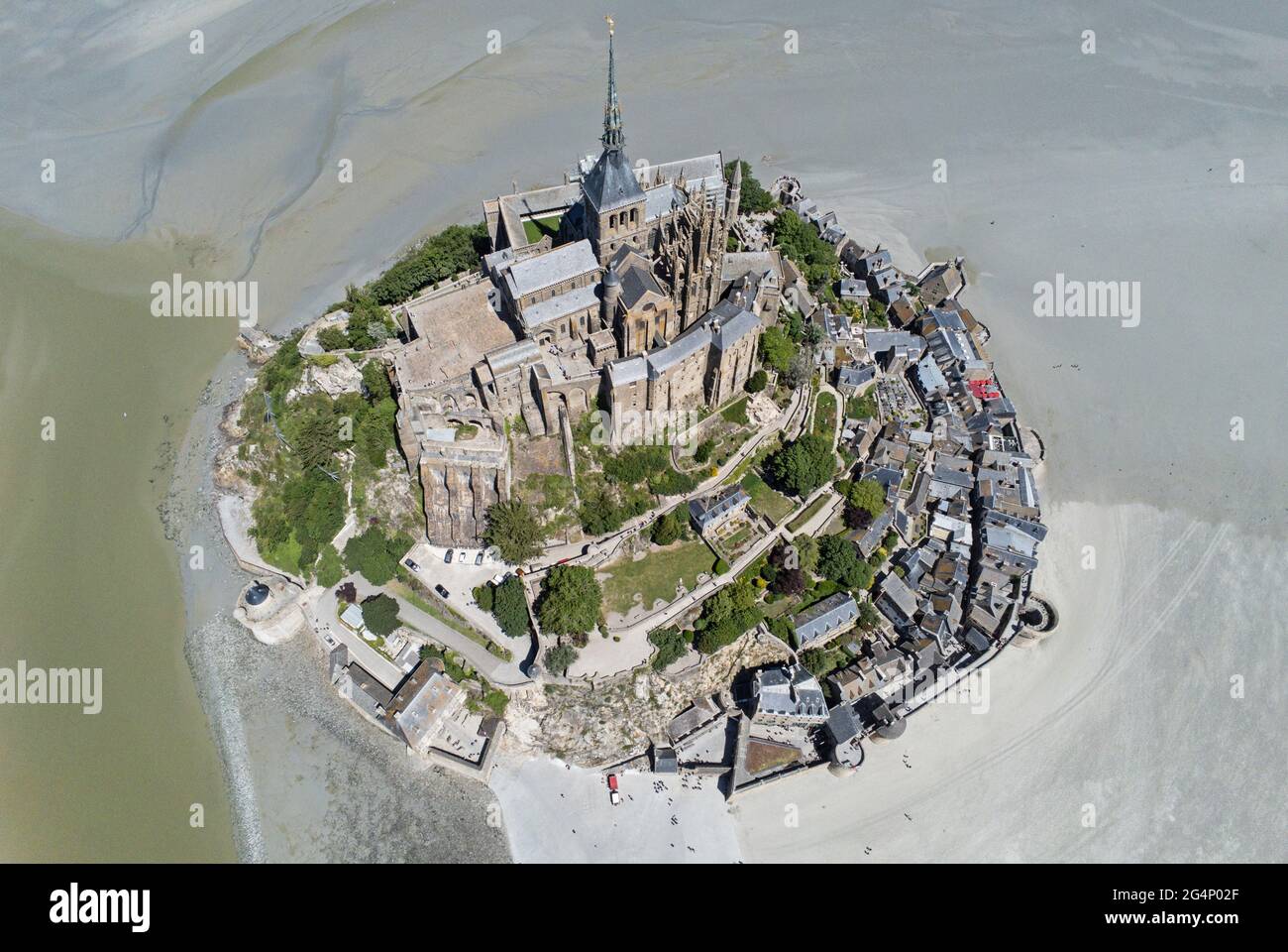 Mont saint michel aerial view hires stock photography and images Alamy