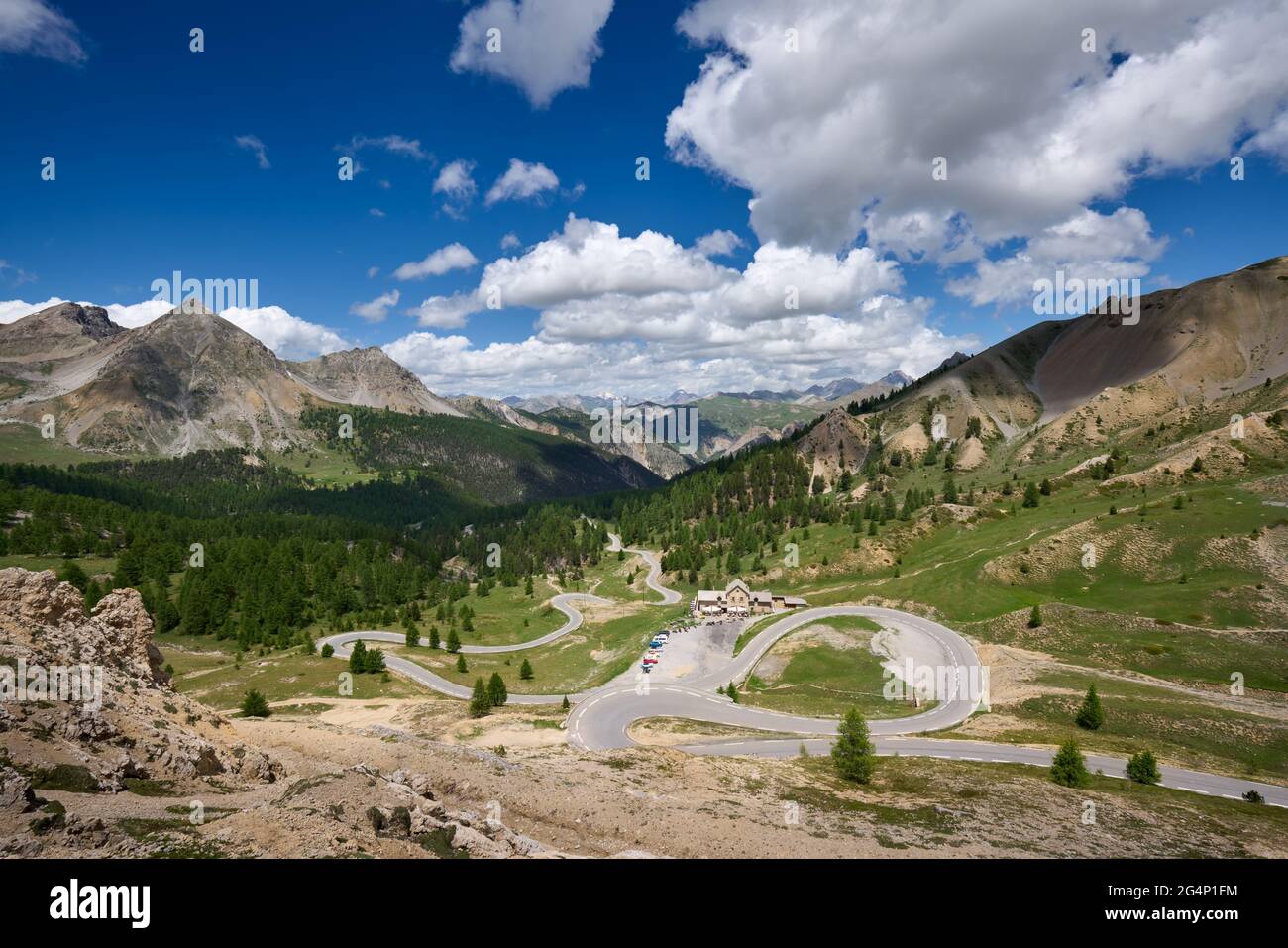 Izoard Pass (Col d'Izoard), the scenic D902 road and Napoleon Refuge in ...