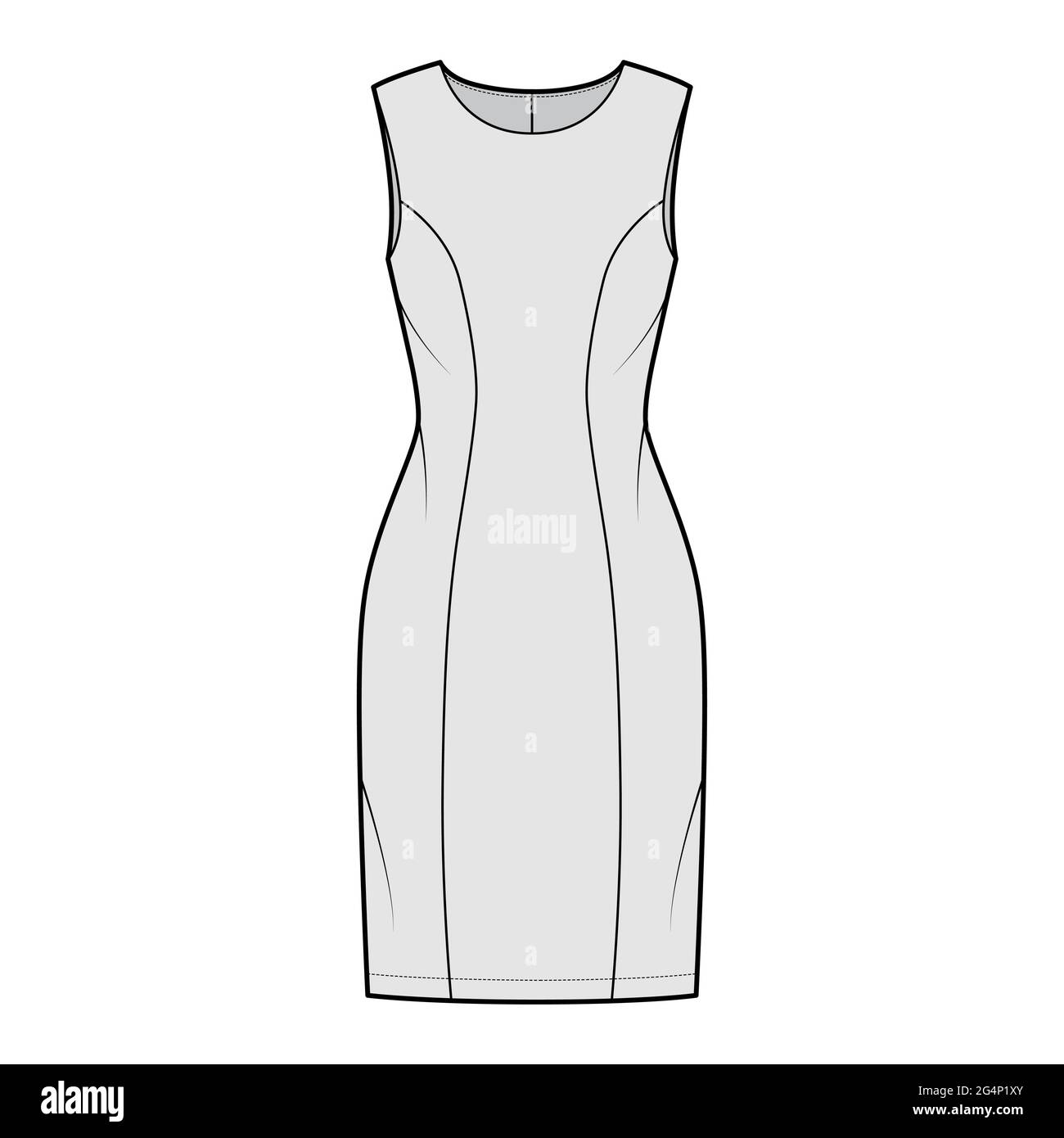 Line drawing woman dress hi-res stock photography and images - Alamy