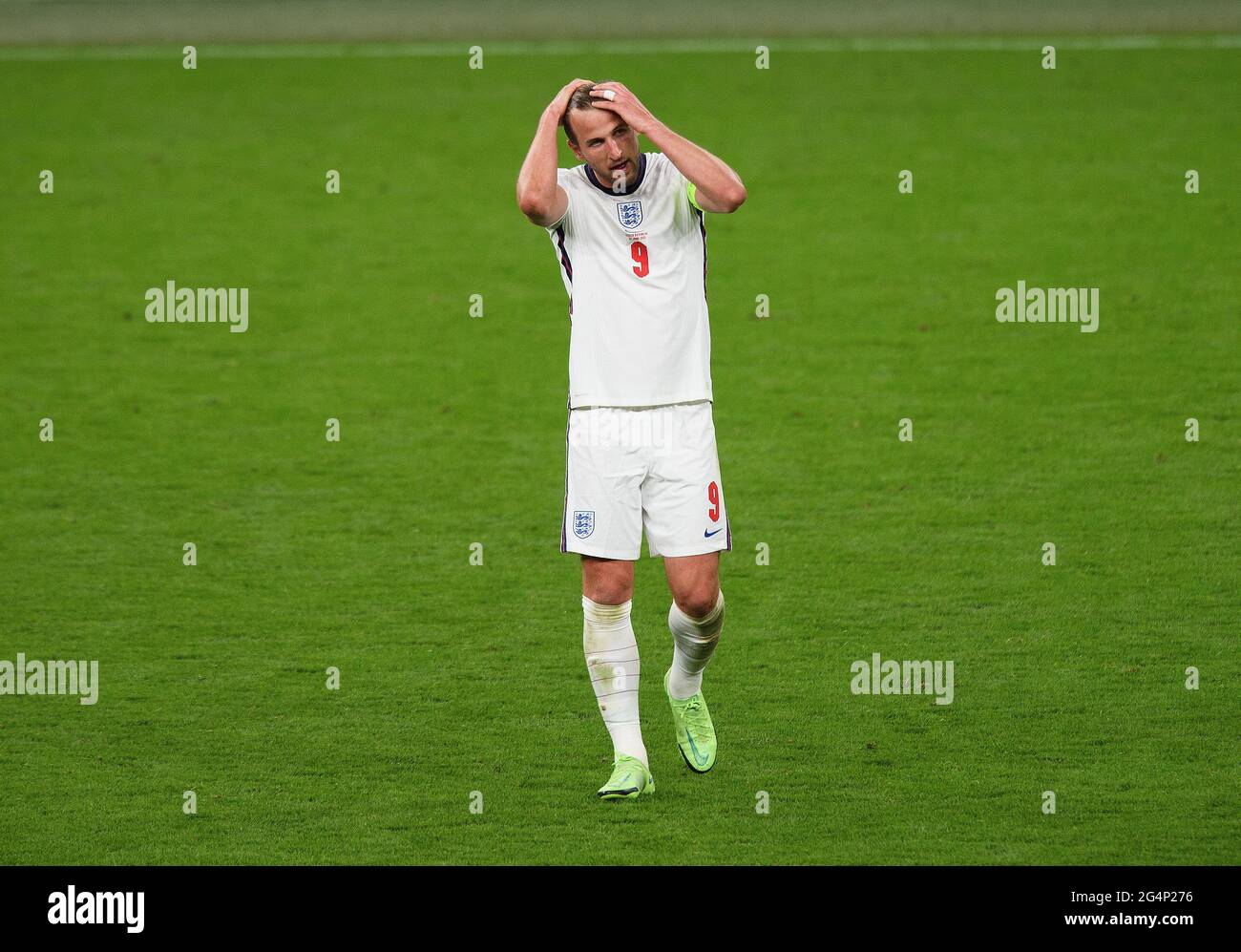 London, UK. 22nd June 2021 - England v Scotland - UEFA Euro 2020 Group D Match - Wembley - London  England's Harry Kane during the Euro 2020 match against Czech Republic. Picture Credit : © Mark Pain / Alamy Live News Stock Photo