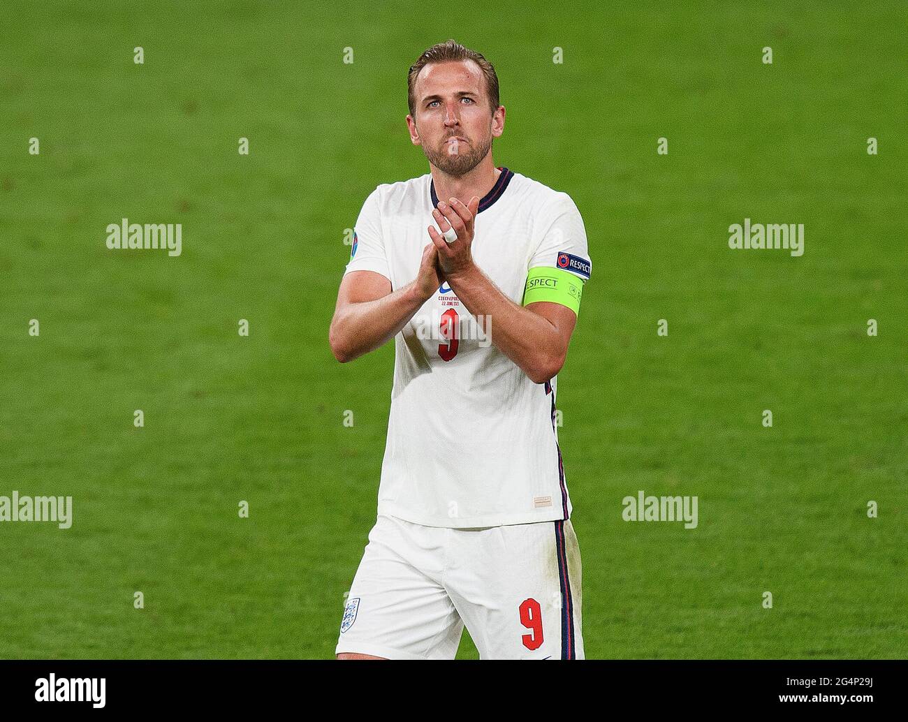 London, UK. Harry Kane during the UEFA Euro 2020 Group D match at Wembley Stadium, London. Stock Photo