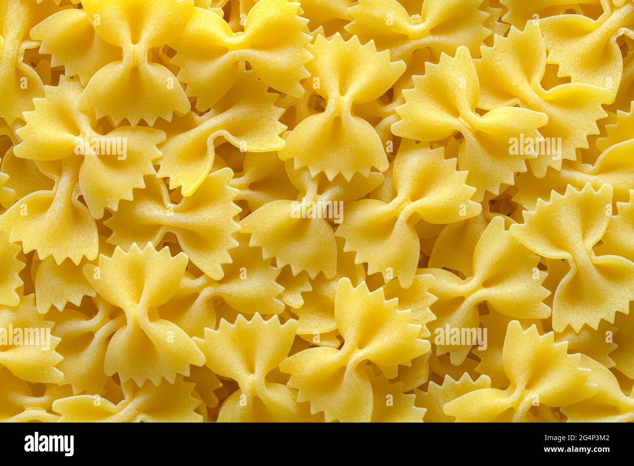 Close Up of Bow Tie Pasta Background Texture. Stock Photo