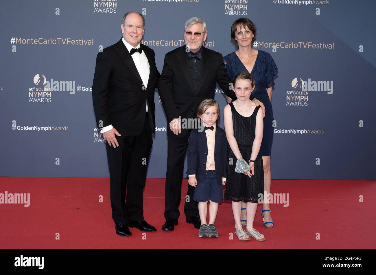 Prince Albert II of Monaco, Tcheky Karyo with his partner Valerie